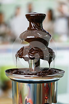 Chocolate fondue fountain