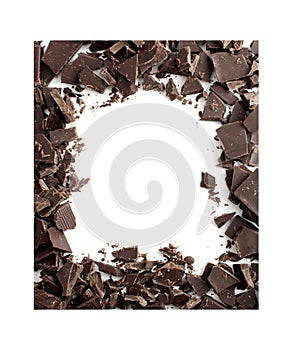 Chocolate frame photo