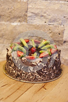 Chocolate fruit cake