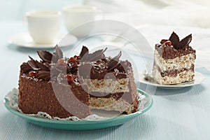 Chocolate and hazelnut cake