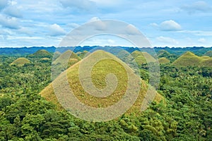 The Chocolate Hills of Bohol Island, Philippines