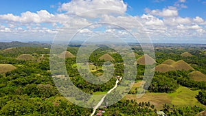 Chocolate hills.Bohol Philippines.