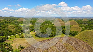 Chocolate hills.Bohol Philippines.