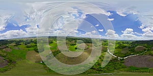 Chocolate hills.Bohol Philippines. 360-Degree view.