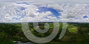 Chocolate hills.Bohol Philippines. 360-Degree view.