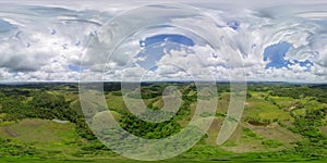 Chocolate hills.Bohol Philippines. 360-Degree view.