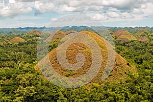 Chocolate Hills in Bohol, The Philippines. Chocolate Hills in Bohol, The Philippines. Amazing landscape of hundreds of brown hills