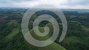 Chocolate Hills in Bohol, Philippines. There are at least 1260 hills. One of the most famous sightseeing object in Philippines