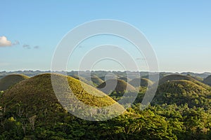 Chocolate Hills - main landmark of Bohol island, Philippines