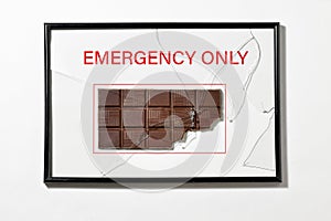 Chocolate in Hose Cabinet Red Color Emergency Equipment