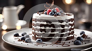 Chocolate Icebox Cake - Generative AI