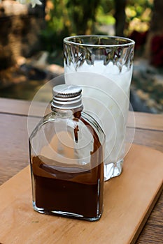 Chocolate or iced cocoa ,iced chocolate