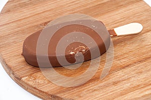 Chocolate icrecream on the stick