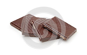 Chocolate isolated on white