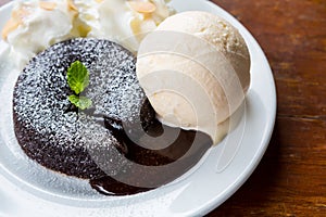 Chocolate lava cake