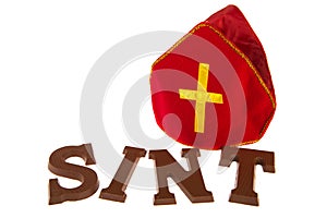 Chocolate letters for Dutch Sinterklaas