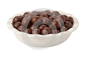 Chocolate Malt Balls isolated