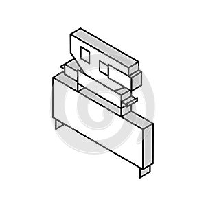 chocolate manufacturing equipment isometric icon vector illustration