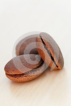 Chocolate marron cookies photo