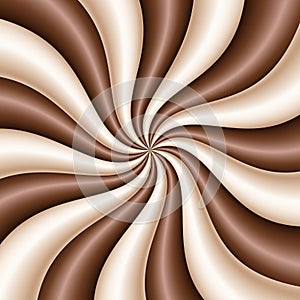 Chocolate and milk. Cream swirl. Twist texture for package design of ice cream,yogurt,milk or other desserts