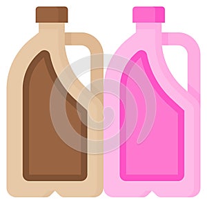 Chocolate milk gallon and Strawberry milk gallon icon