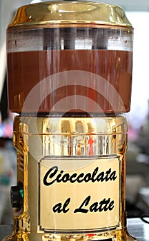 Chocolate milk for sale to the Italian market photo