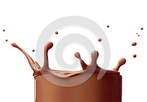 Chocolate milk splash drink beverage dairy drop