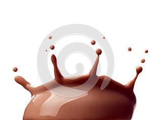 Chocolate milk splash drink beverage dairy drop