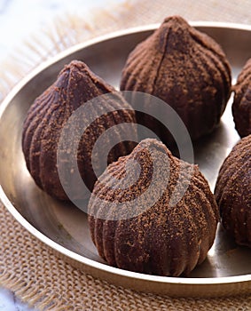Chocolate modak for Ganesh chaturthi
