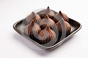 Chocolate Modak - Indian sweet food offered to Lord ganesha on chaturthi