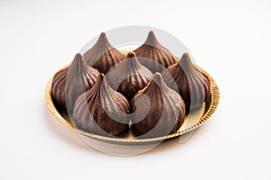 Chocolate Modak - Indian sweet food offered to Lord ganesha on chaturthi