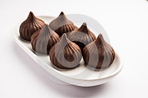 Chocolate Modak - Indian sweet food offered to Lord ganesha on chaturthi