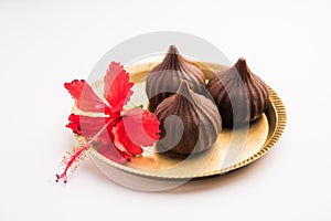 Chocolate Modak - Indian sweet food offered to Lord ganesha on chaturthi