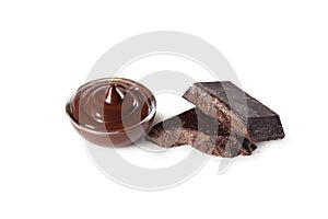 Chocolate of Modica isolated on white background photo
