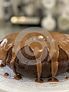 Chocolate molten cake brownie