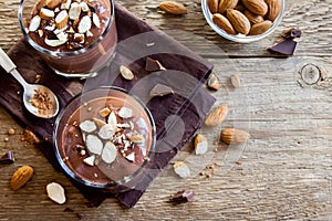 Chocolate Mousse with Almond photo