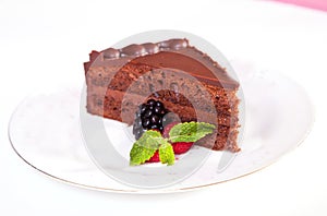 Chocolate mousse cake