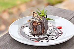 Chocolate mousse dessert