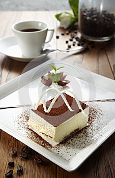 Chocolate mousse dessert