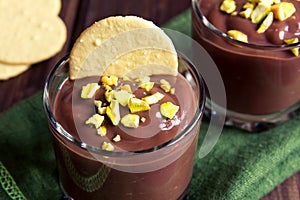 Chocolate mousse dessert