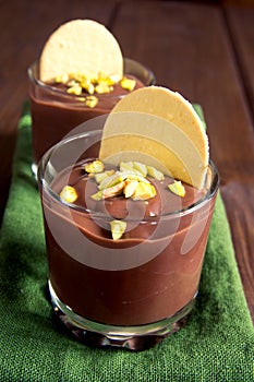 Chocolate mousse dessert