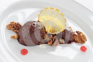 Chocolate mousse dessert