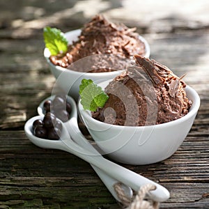 Chocolate mousse photo