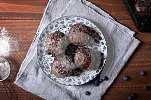 Chocolate muffins - american sweet food