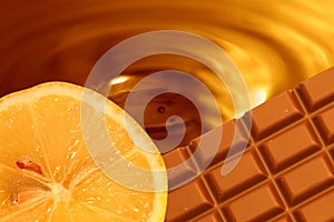 Chocolate orange background