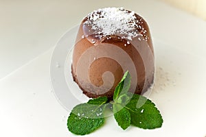 Chocolate pannacotta