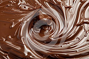 chocolate paste, melted chocolate, hot cocoa background, Melted chocolate surface, Cream chocolate spread surface