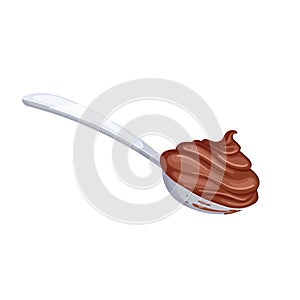 chocolate paste spash cartoon vector illustration photo