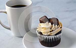 Chocolate  peanut butter cup cake