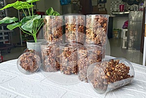 chocolate peanut cookies on the table